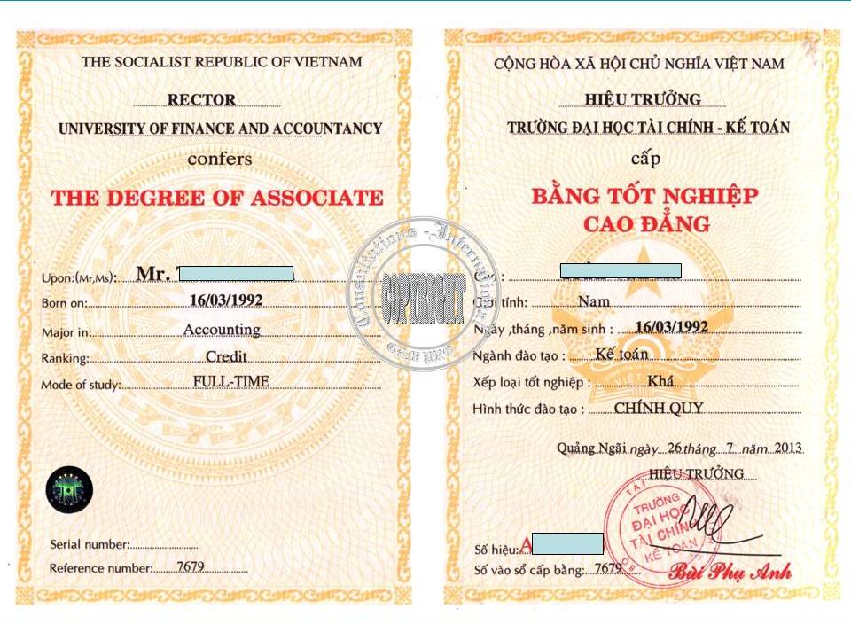 làm bằng đại học, cao đẳng giả