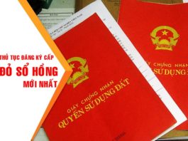HỒ SƠ THỦ TỤC ĐĂNG KÝ CẤP SỔ ĐỎ SỔ HỒNG MỚI NHẤT 2020