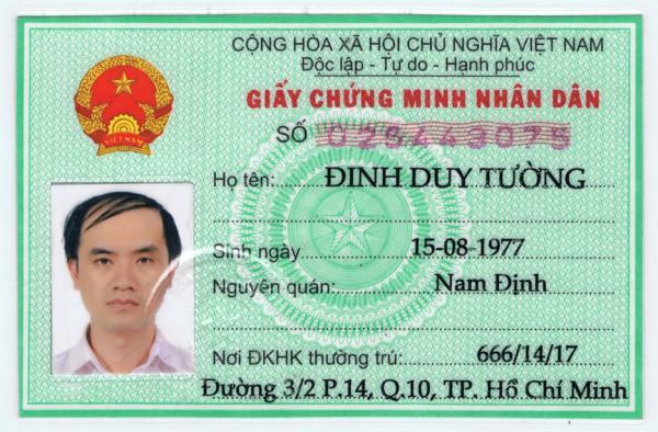 nhận làm chứng minh thư giả