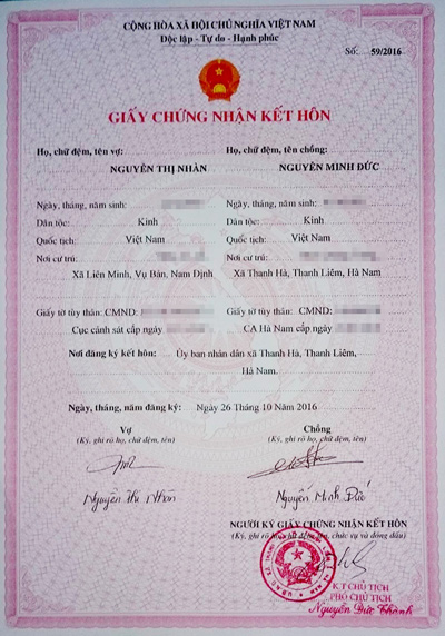 Làm đăng ký kết hôn giả