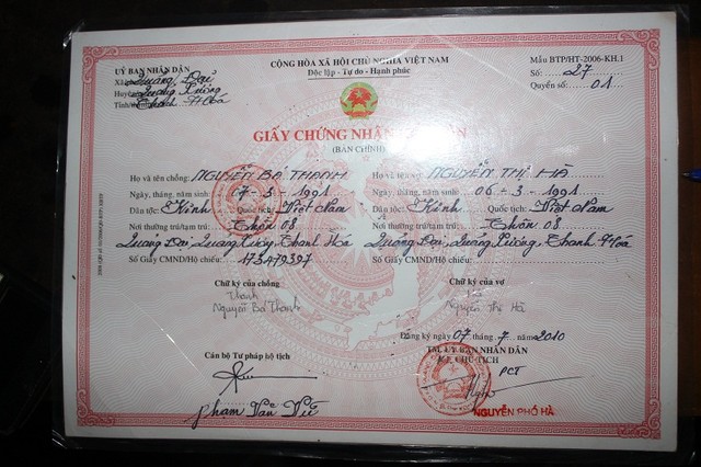 Làm đăng ký kết hôn giả