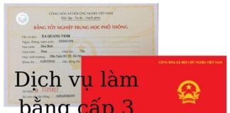 Làm bằng cấp ba giá rẻ