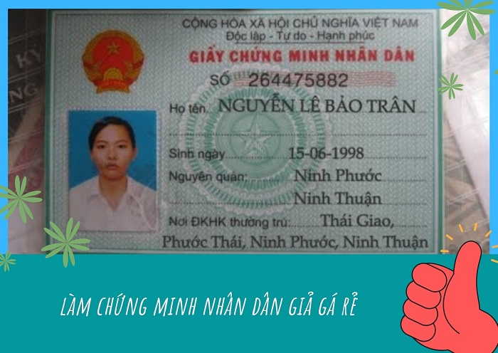 làm cmnd giả lấy ngay