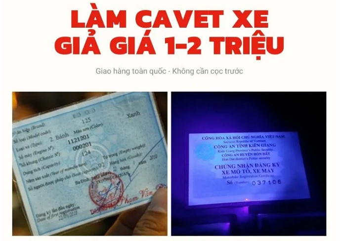 Làm cavet xe