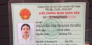 chứng minh nhân dân giả