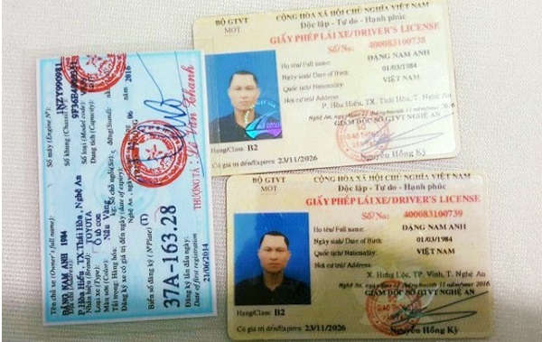 Làm cavet xe giả tphcm