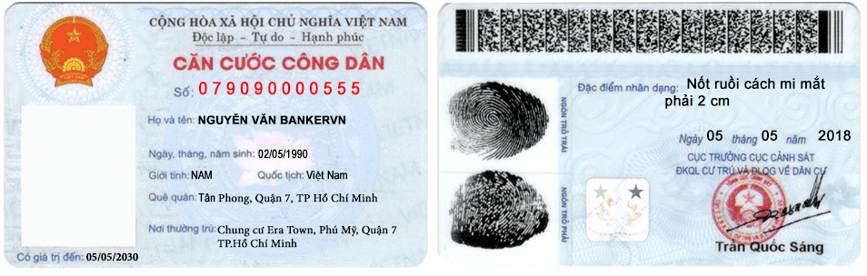 Chú ý khi làm căn cước công dân