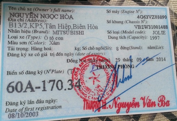 Làm cavet xe giả