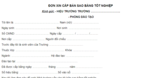 Thủ tục xin cấp lại bằng cấp 3 (bản sao) như thế nào