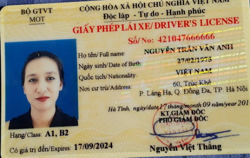 giấy phép lái xe