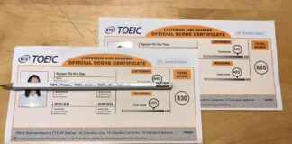 làm bằng toeic giả