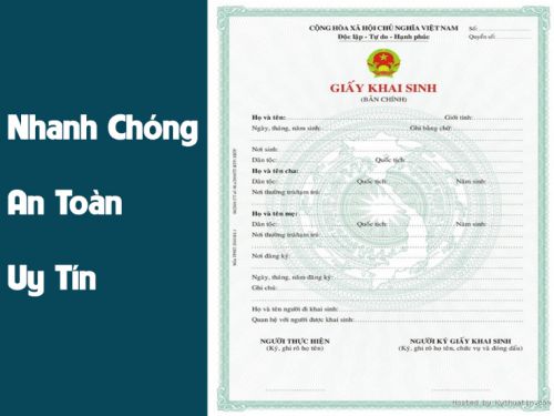 Có làm được giấy khai sinh giả không?