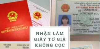 làm giấy tờ giả