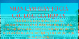 làm giấy tờ giả