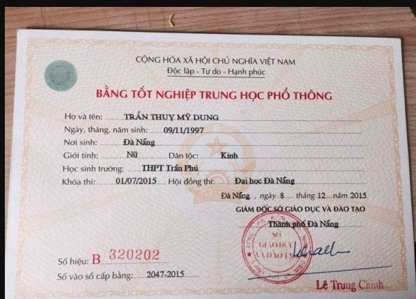 Dịch vụ cung cấp bằng cấp 3 chính quy có đủ hồ sơ gốc, học bạ gốc