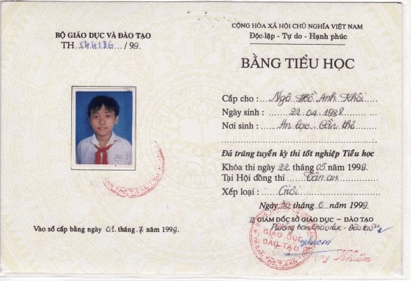 làm bằng cấp 1 - làm bằng tiểu học - mẫu bằng tốt nghiệp tiểu học
