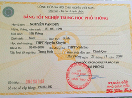 Mua bằng cấp 3 giá rẻ tuyệt đối KHÔNG ĐẶT CỌC tránh lừa đảo qua mang zalo, facebook không có số điênh thoại liện lạc