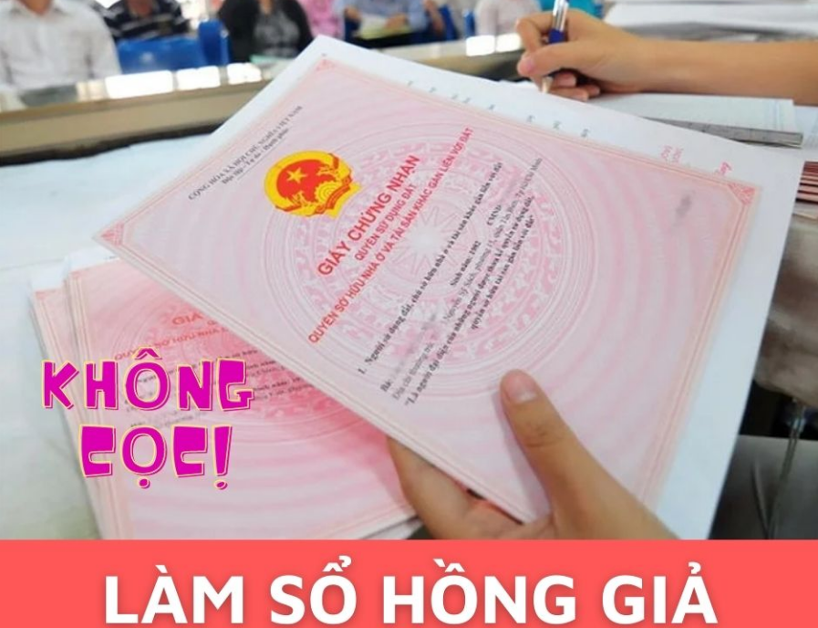 Làm sổ hồng giả - Sổ đỏ giả