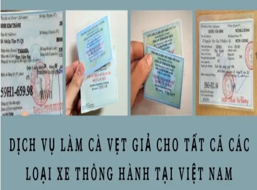 làm giả giấy tờ xe
