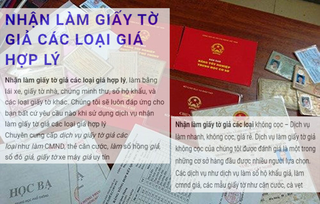 Nhận làm sổ đỏ giả tại Hà Nội 
